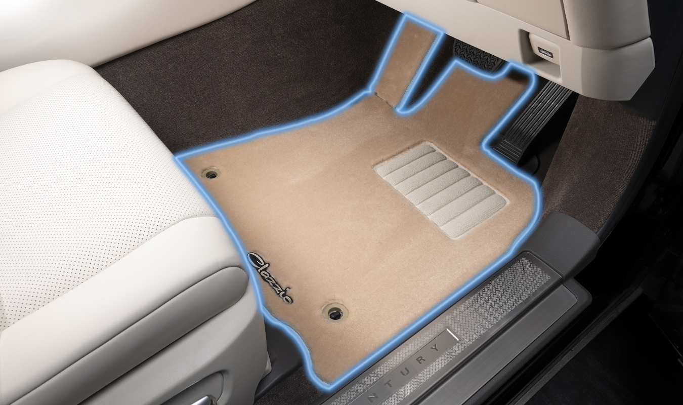 完全車種別専用設計でフロア面にぴったりフィット